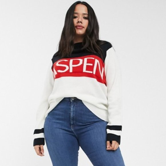 Brave Soul Plus Aspen Roll Neck Mock Sweater NWOT